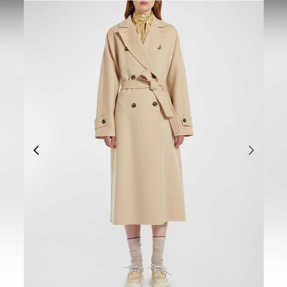 SOLD OUT! Weekend Max Mara Affetto Double-Breasted Wool-Blend Coat - Picture 1 of 10